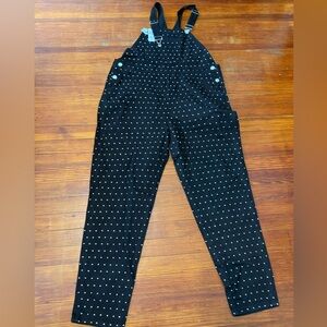 NWT Weworewhat women’s crystallized denim overalls size XL